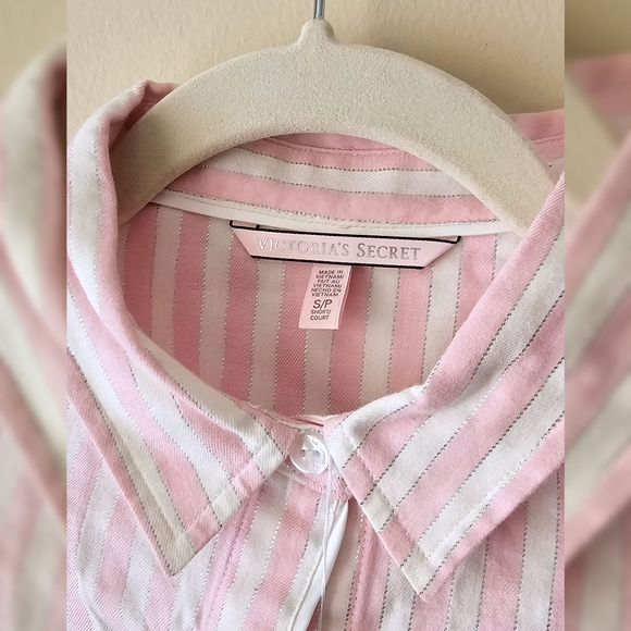 Victoria's Secret Pink Stripe Pajama Set (SP) - Picture 2 of 6